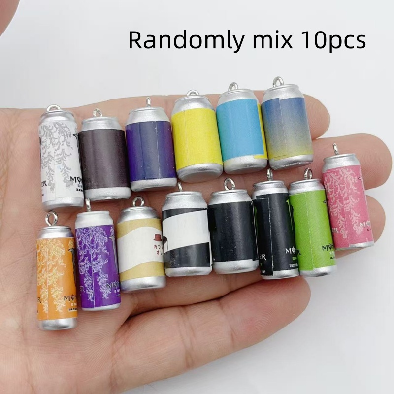 Jewelry Making Charms - 10 шт. миниатюрных имитационных брелоков-баночек для
