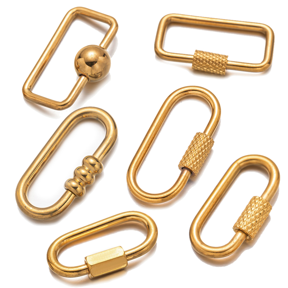 Jewelry Making Charms - 5 шт., маленький овальный карабин из