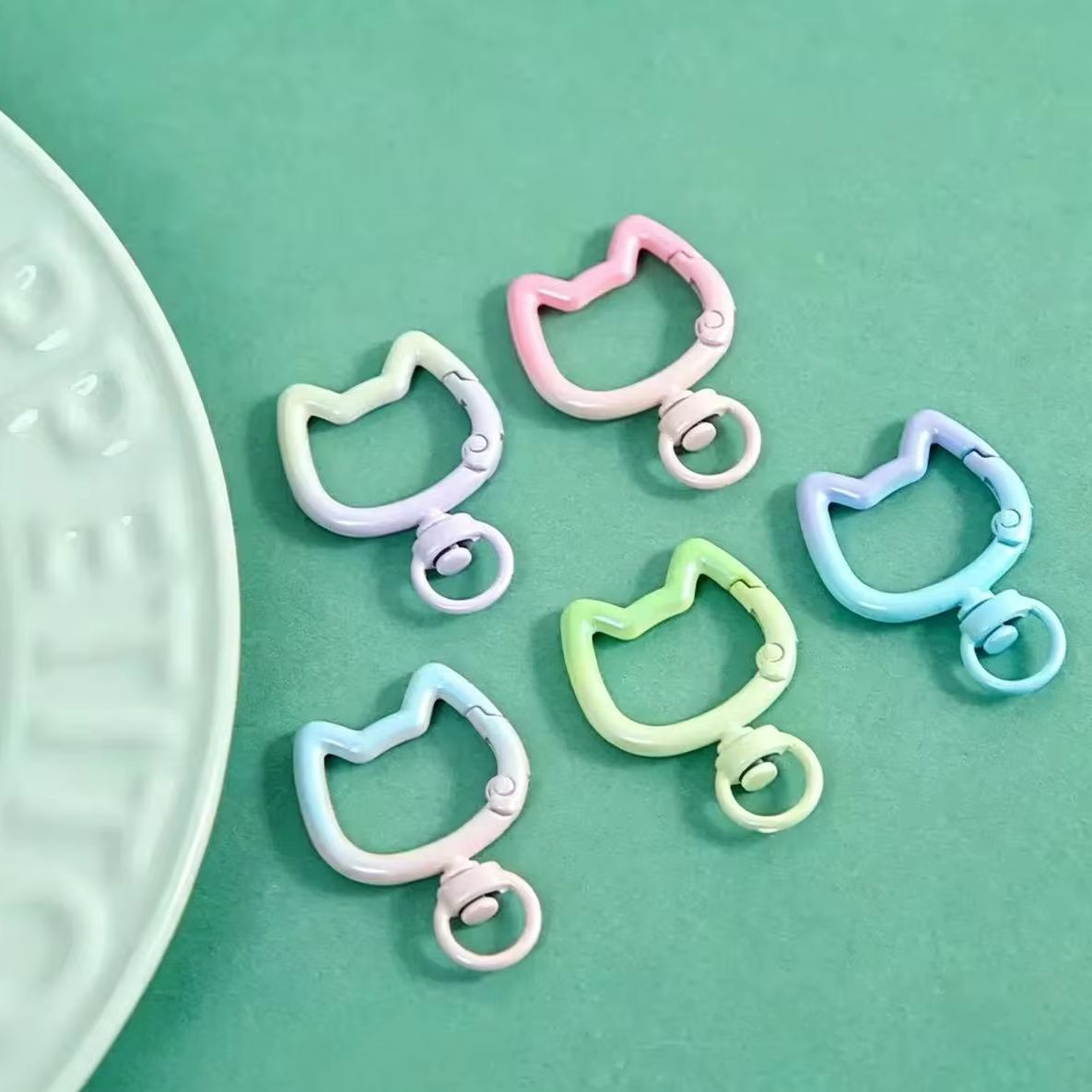 Jewelry Making Metal Supplies - 5-10 шт. градиентных милых карабинов-застежек в