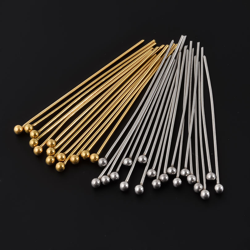 50 шт./лот, 18-каратные позоло – обзор и цена Jewelry Making Eye Pins