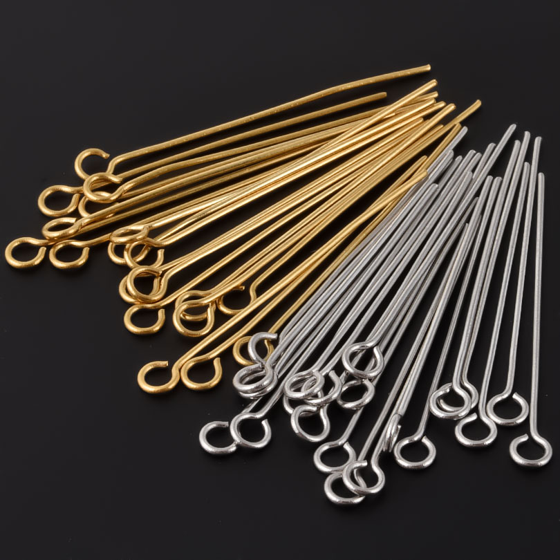 50 шт./лот, штифты с открытым  – обзор и цена Jewelry Making Eye Pins