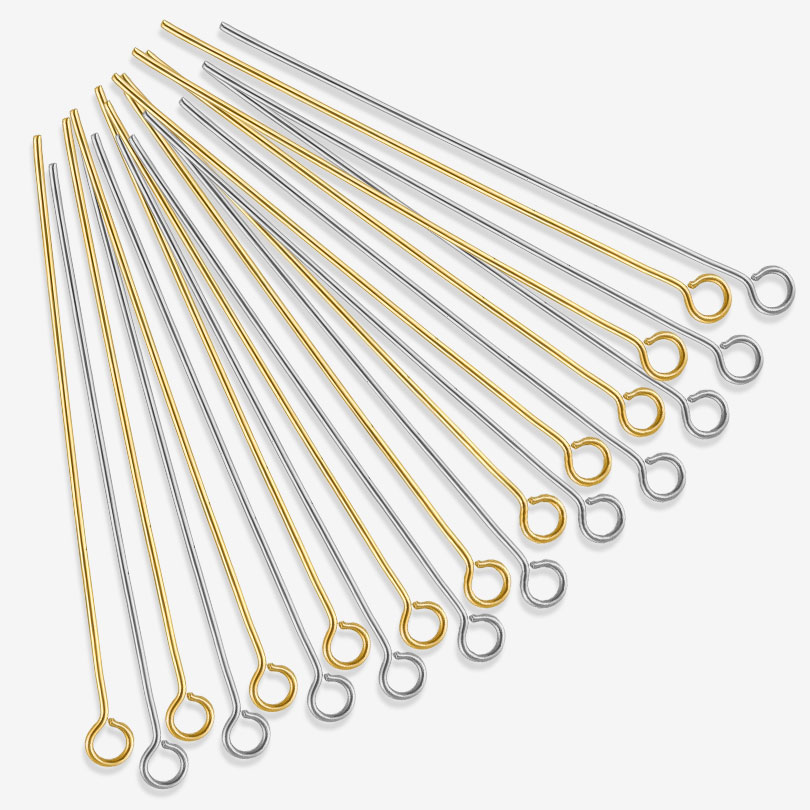 50 шт./лот, штифты с открытым  – обзор и цена Jewelry Making Eye Pins