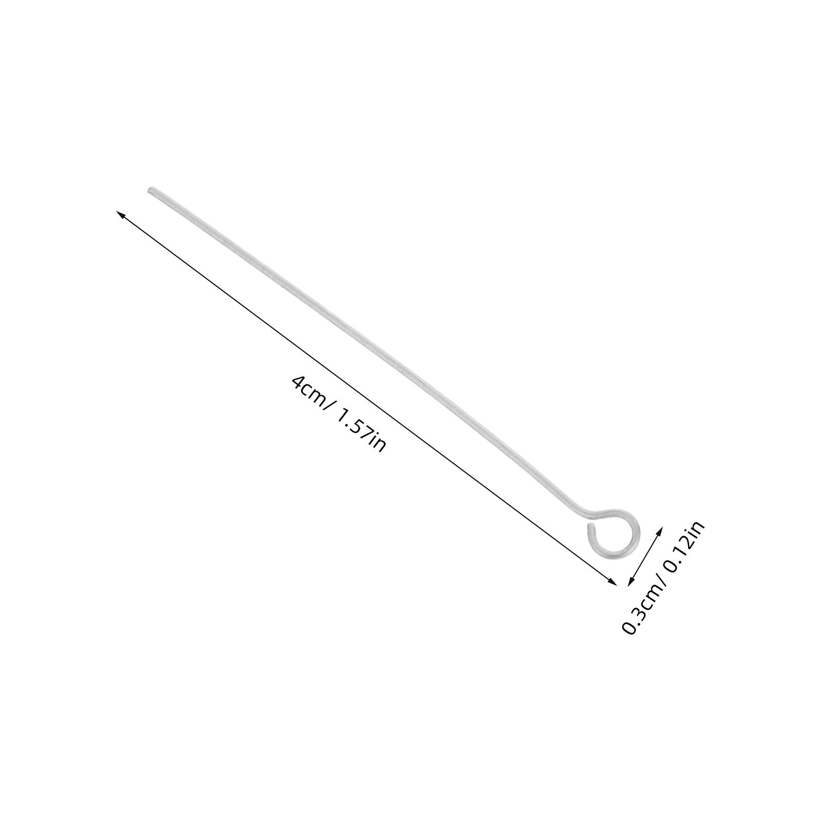300 шт. серебристых бусин из н – обзор и цена Jewelry Making Eye Pins