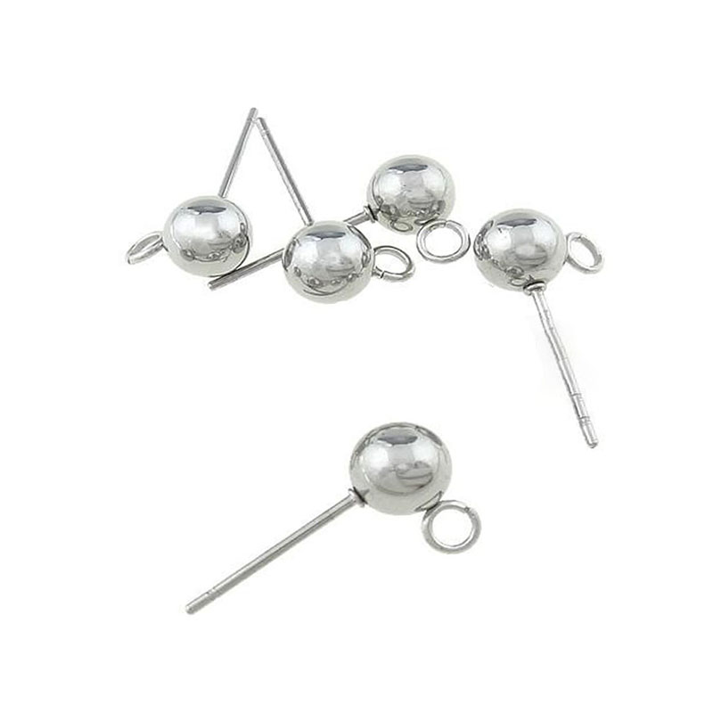 20 шт., круглые серьги-гвоздик – обзор и цена Jewelry Making Metal Supplies