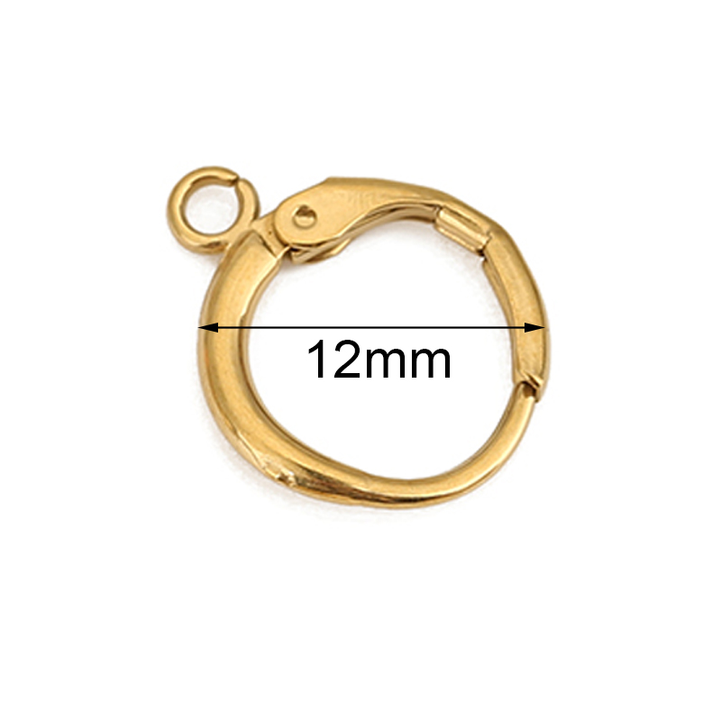 10 шт. 12 мм гипоаллергенные з – обзор и цена Jewelry Making Metal Supplies
